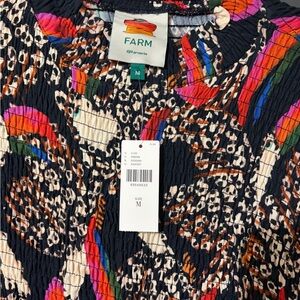 FARM Rio Colorful Abstract Print dress. NWT